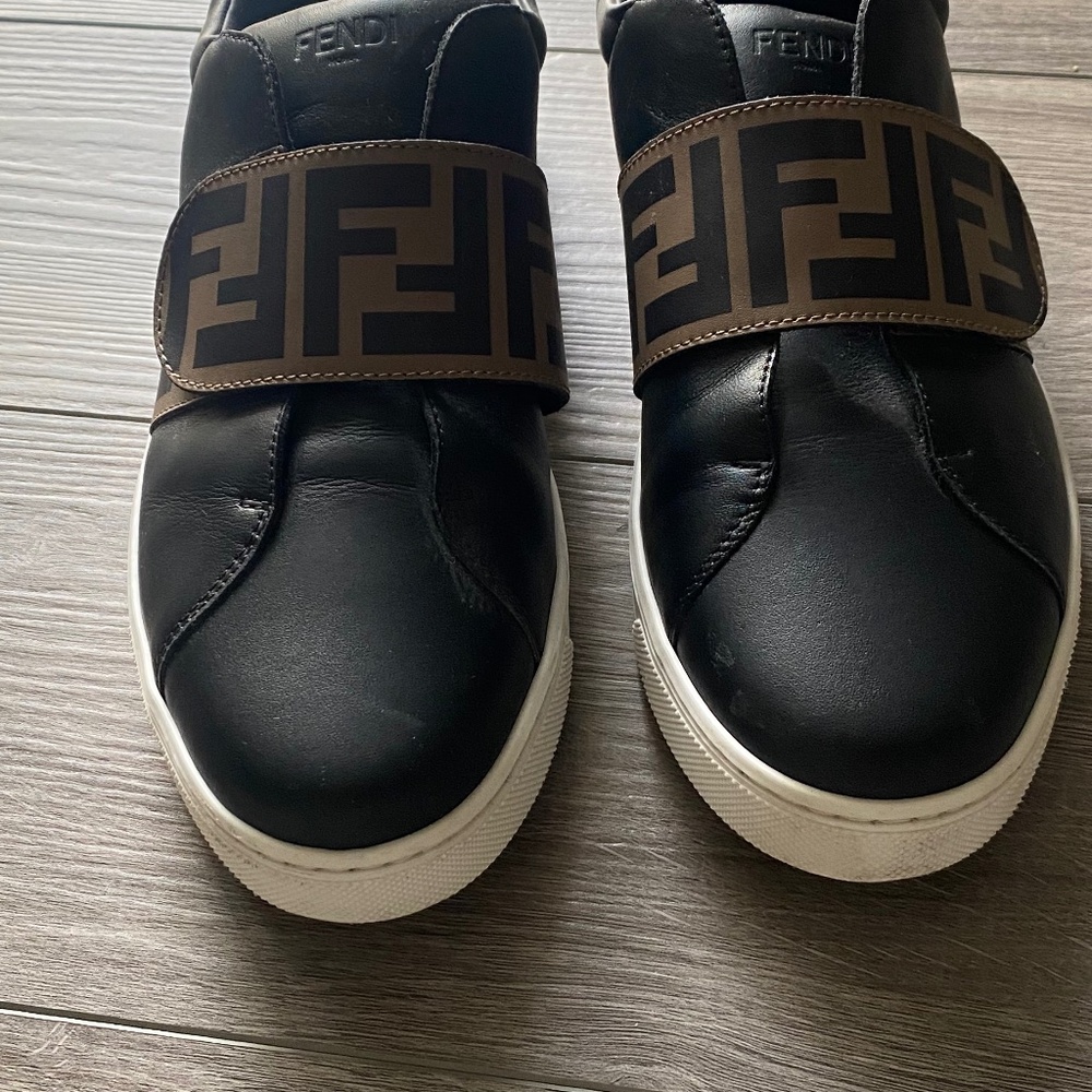 Kids’ Fendi Strap Sneakers